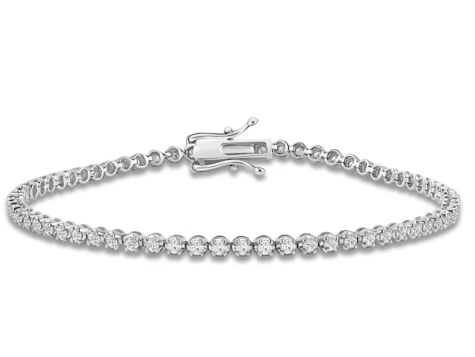 1.5 Carat Lab-Created Diamond Tennis Bracelet in 14K White Gold | SimplyIn Diamonds